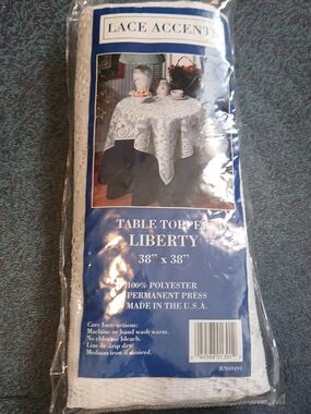 Liberty White Lace Tablecloth Topper